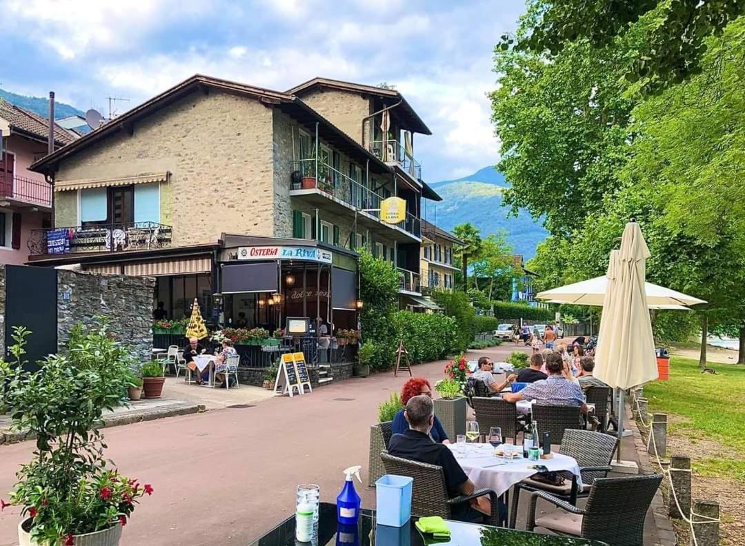 Osteria La Riva Hotel Minusio Luaran gambar
